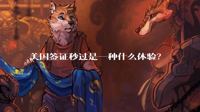 美国签证秒过是一种什么体验？