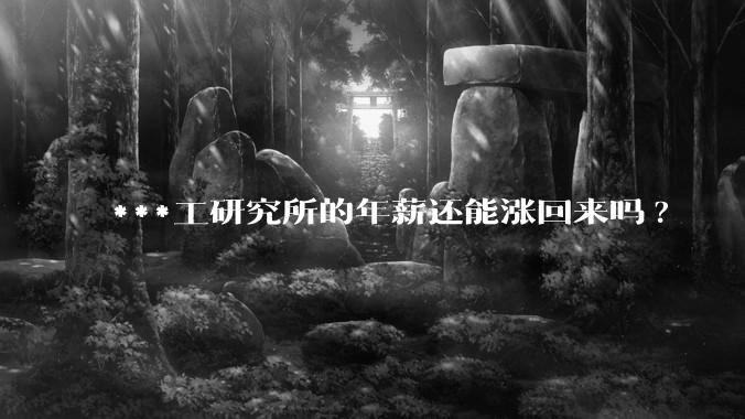 ***工研究所的年薪还能涨回来吗?